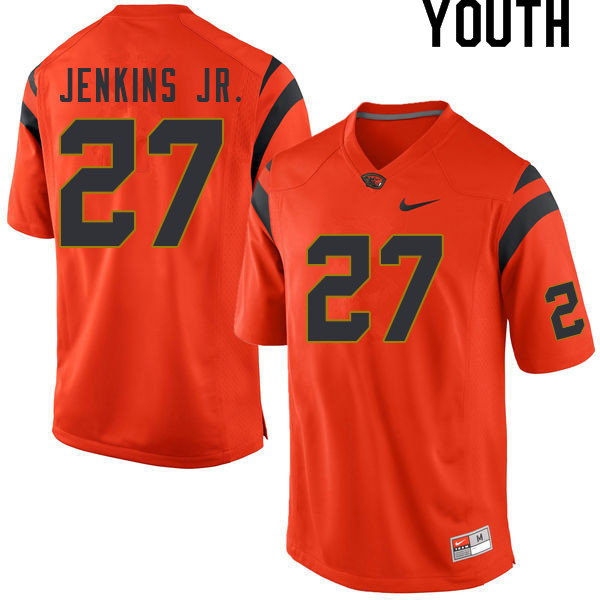 Youth #27 Joe Jenkins Jr. Oregon State Beavers College Football Jerseys Sale-Orange - Click Image to Close